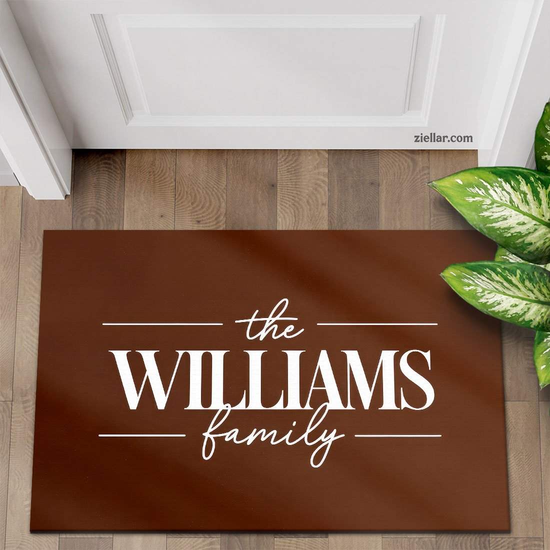 Custom Family Name Doormat - Personalized Last Name Rug for Stylish Entryway
