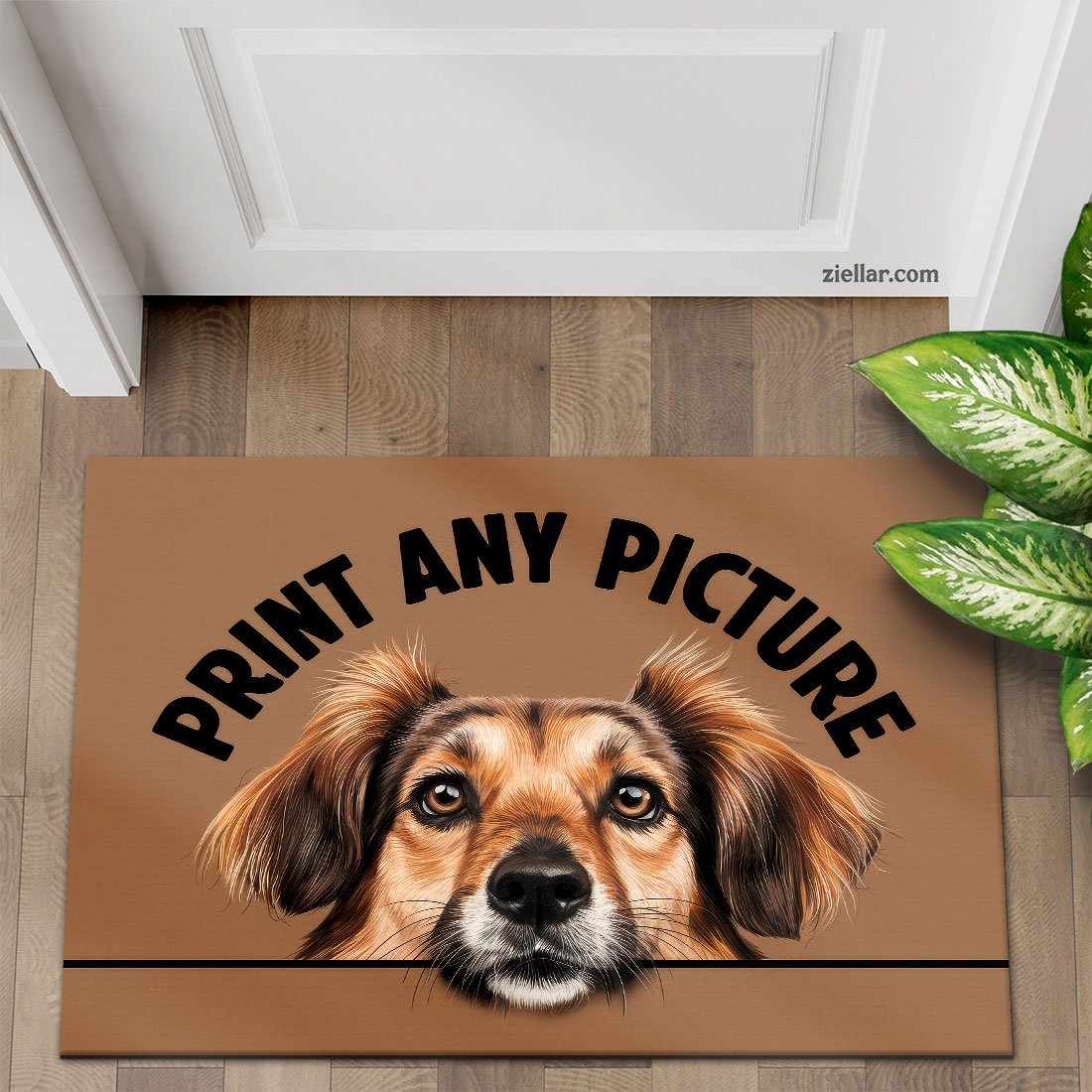Custom Pet Portrait Doormat - Personalized Dog or Cat Entry Rug for Home Decor