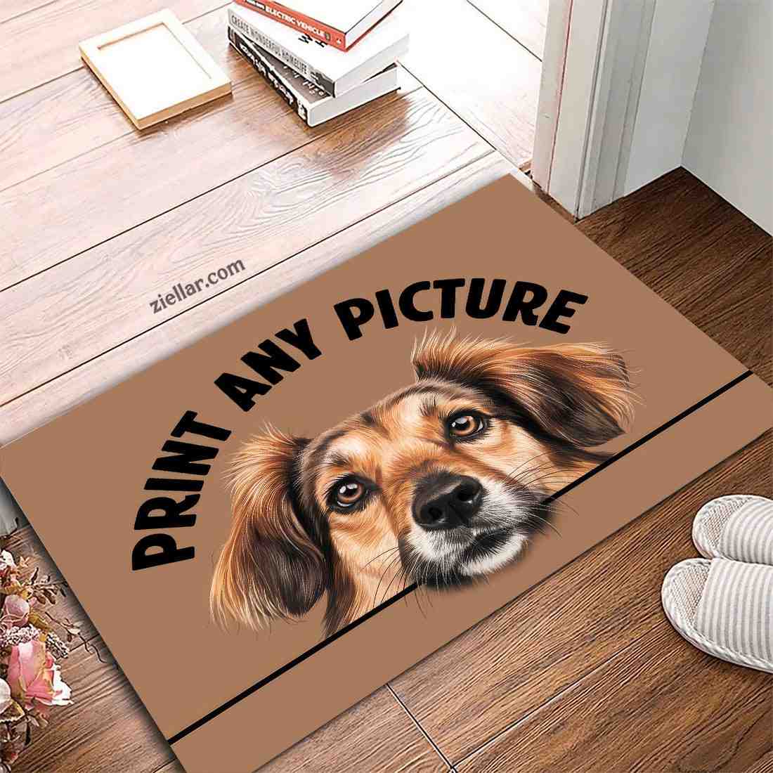 Custom Pet Portrait Doormat - Personalized Dog or Cat Entry Rug for Home Decor