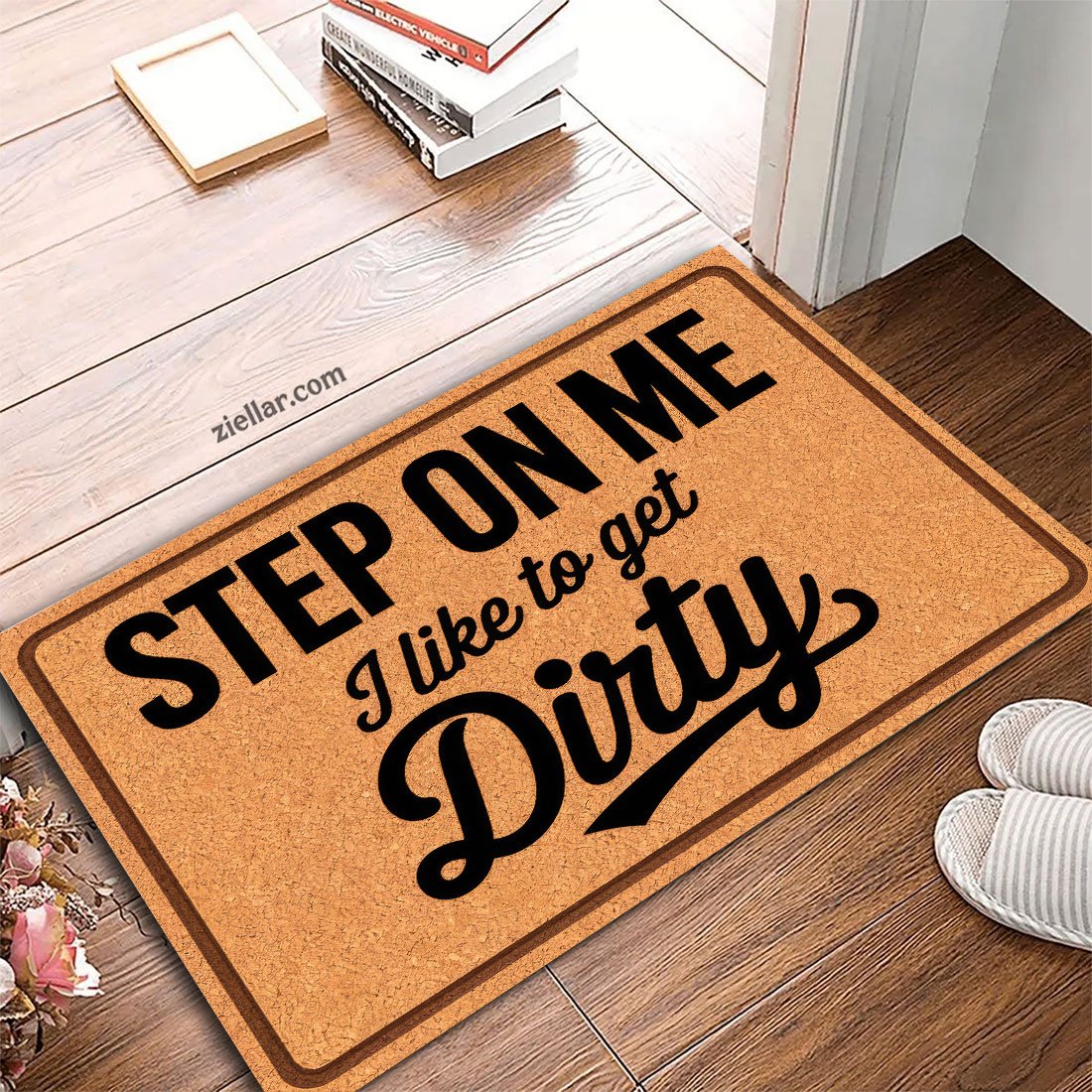 Funny Custom Welcome Doormat Step on Me Dirty Shoes Mat for Home Entryway