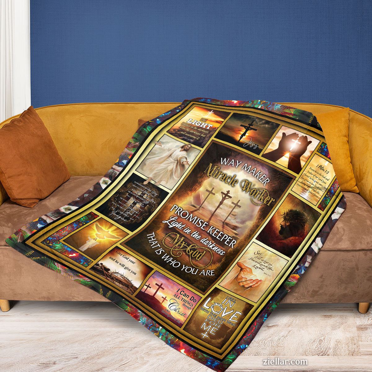 To My Daughter Quilt Blanket, Fleece Blanket Gift with Purple Butterfly and Love Poem, Personalized