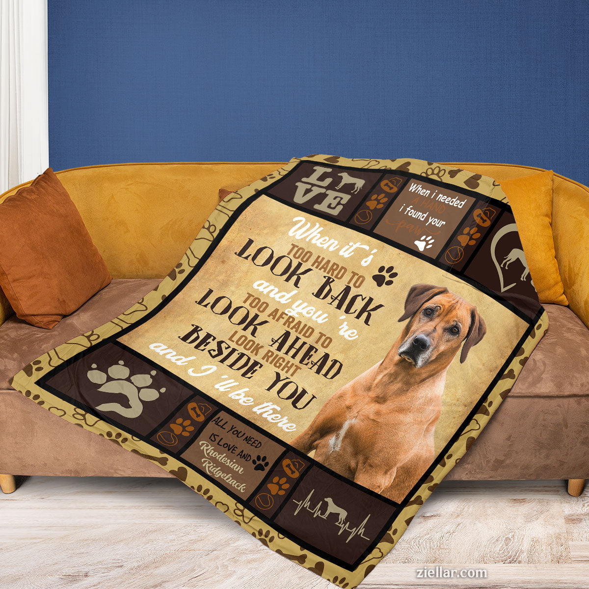 When It’s Too Hard Quilt Blanket, Fleece Blanket Dog Companion Encouragement Gift