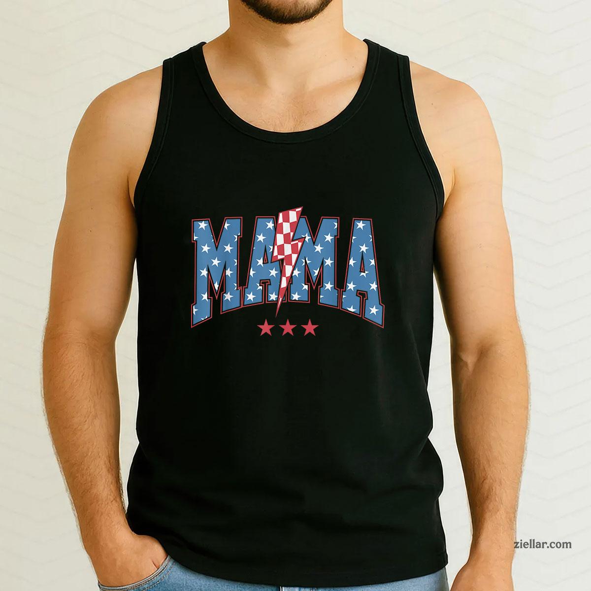 Mama Dada Mini 4th of July American Family Matching Tees Tank Top Shirt