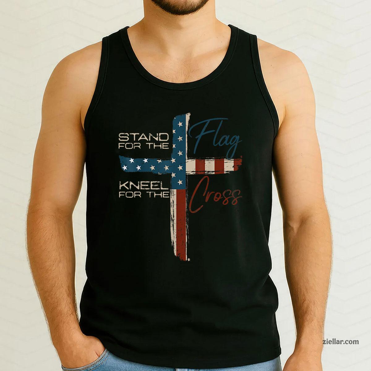 USA Flag Religious Quote 4th of July Christian Faith Tank Top Shirt Tee for Men Women Unisex