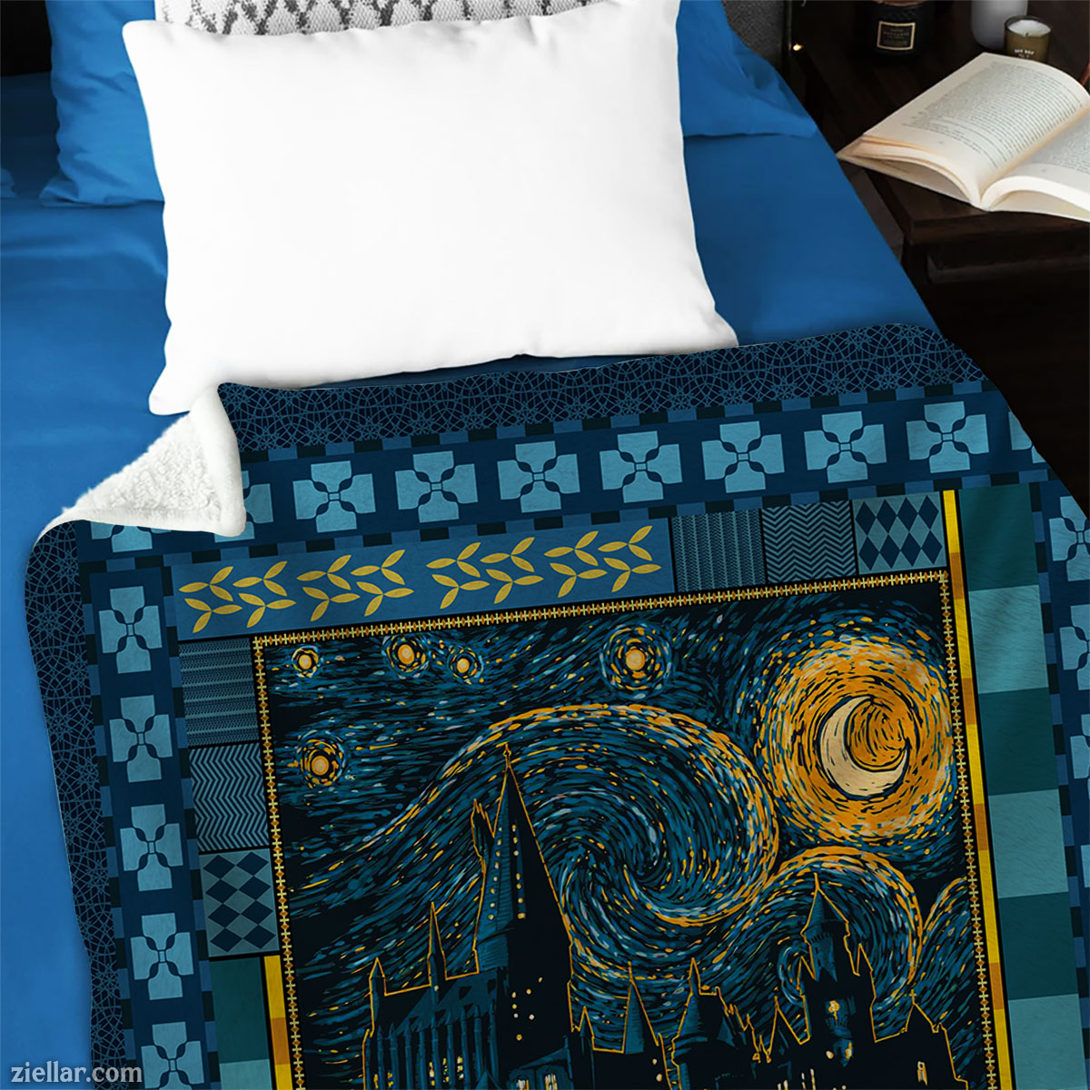 Elephant and Sunflower Quilt Blanket, Fleece Blanket Gift for Niece, Custome Name Option