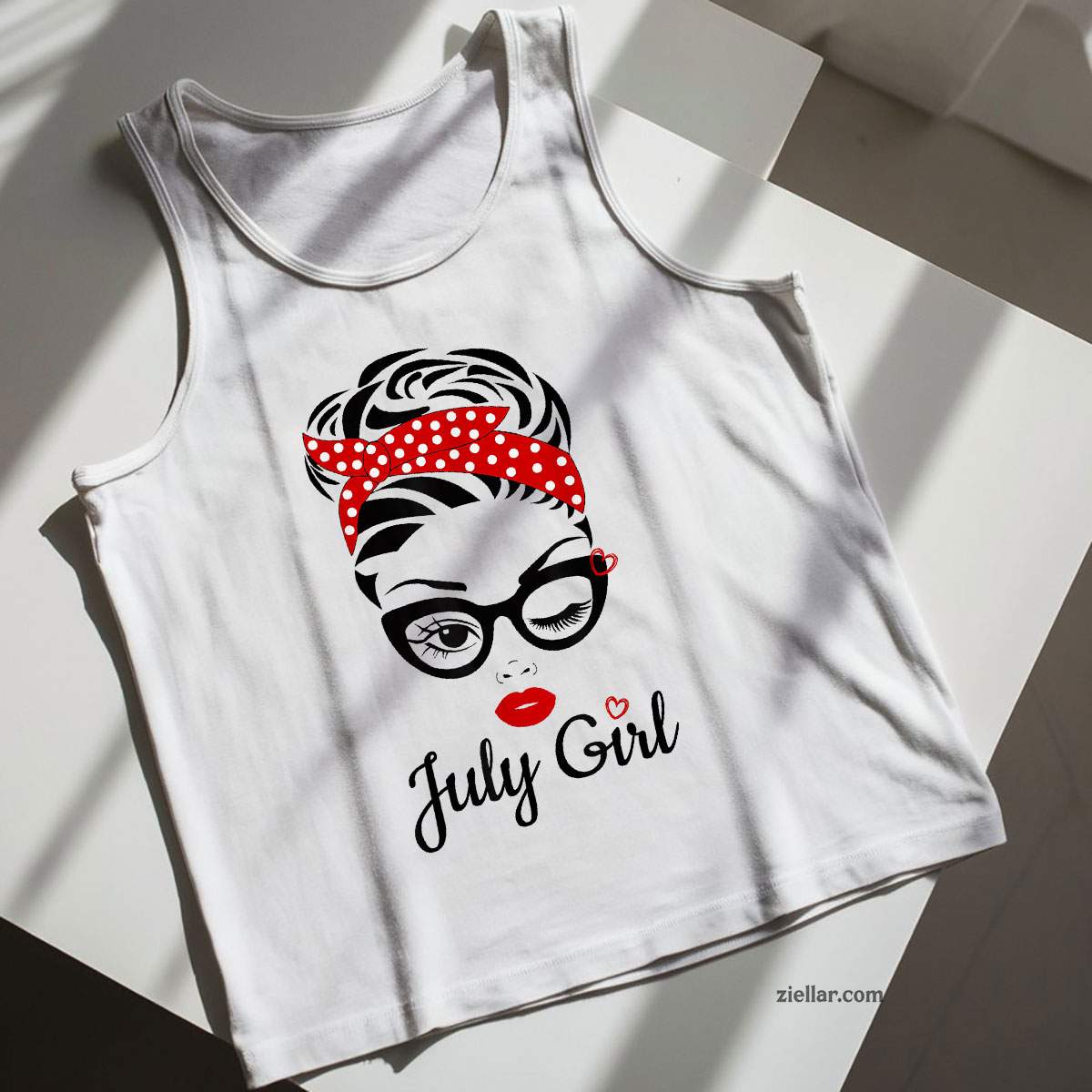 Women July Girl Birthday For Born Tank Top Shirt