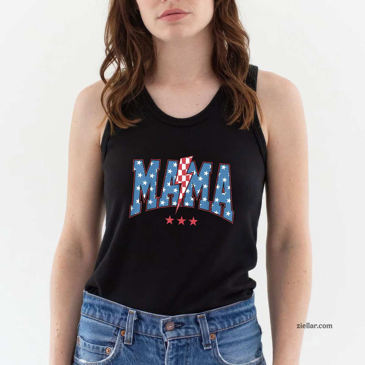 Mama Dada Mini 4th of July American Family Matching Tees Tank Top Shirt