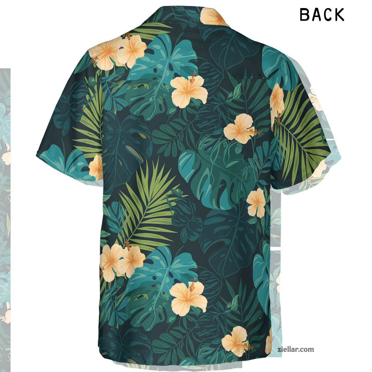 Blue Tropical Leaf White Hibiscus Floral Hawaiian Shirts for Beach Vacation – Must-Have Shirt for Your Holiday
