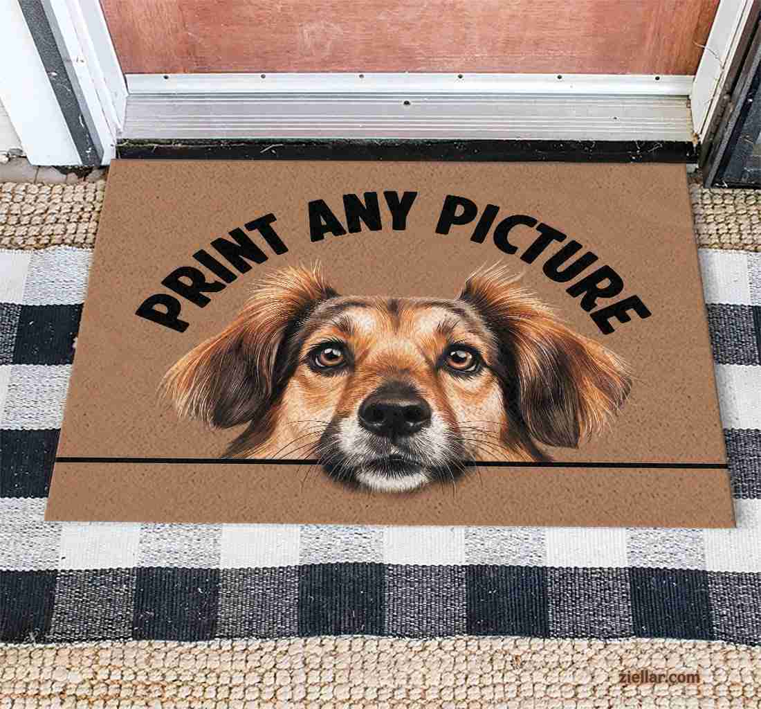 Custom Pet Portrait Doormat - Personalized Dog or Cat Entry Rug for Home Decor