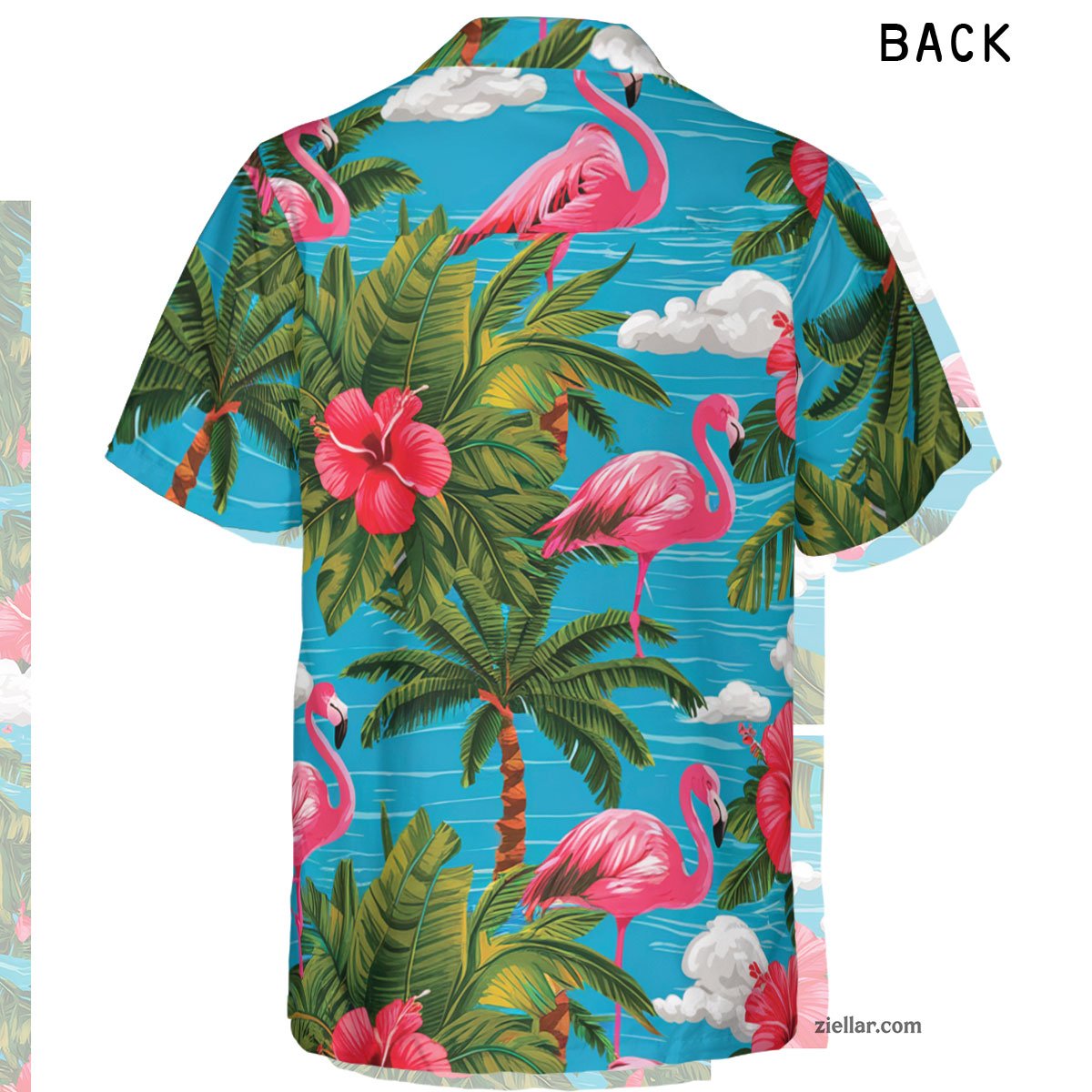 Flamingo & Hibiscus Paradise Hawaiian Shirt, Tropical Aloha Casual Shirt – Bold Look for Your Next Getaway