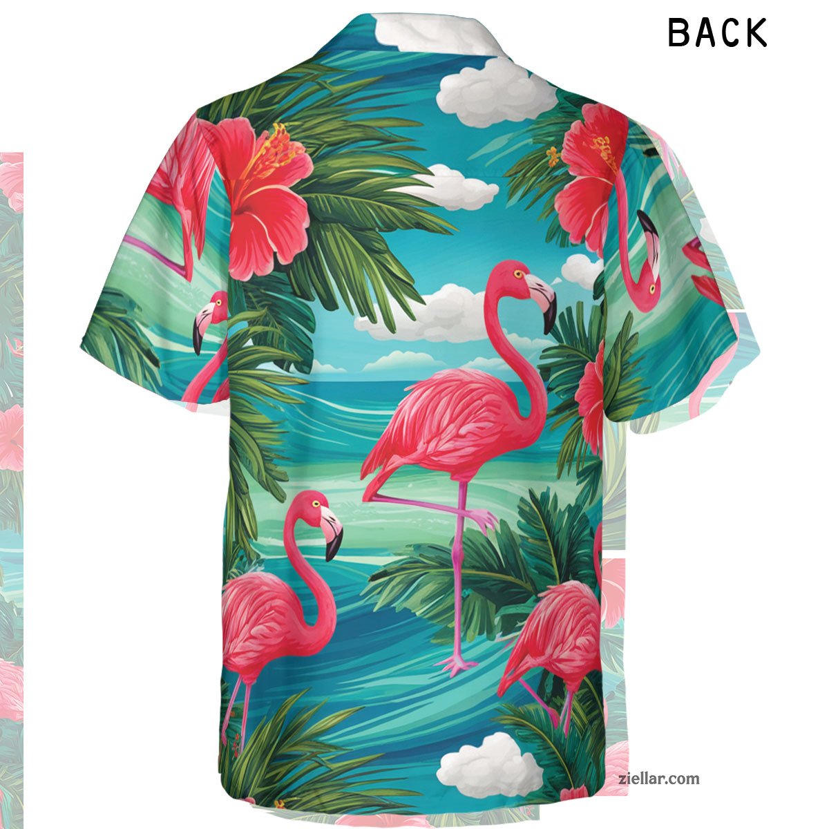 Flamingo & Hibiscus Hawaiian Shirt Tropical Beach Aloha Short Sleeve Casual – Tropical Print for Every Occasion