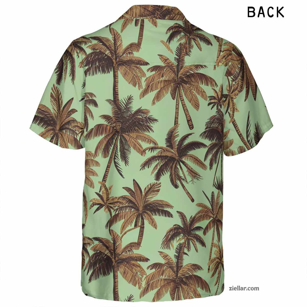Tropical Green Palm Hawaiian Shirt Tee, Unisex Aloha Summer Outfit Gift