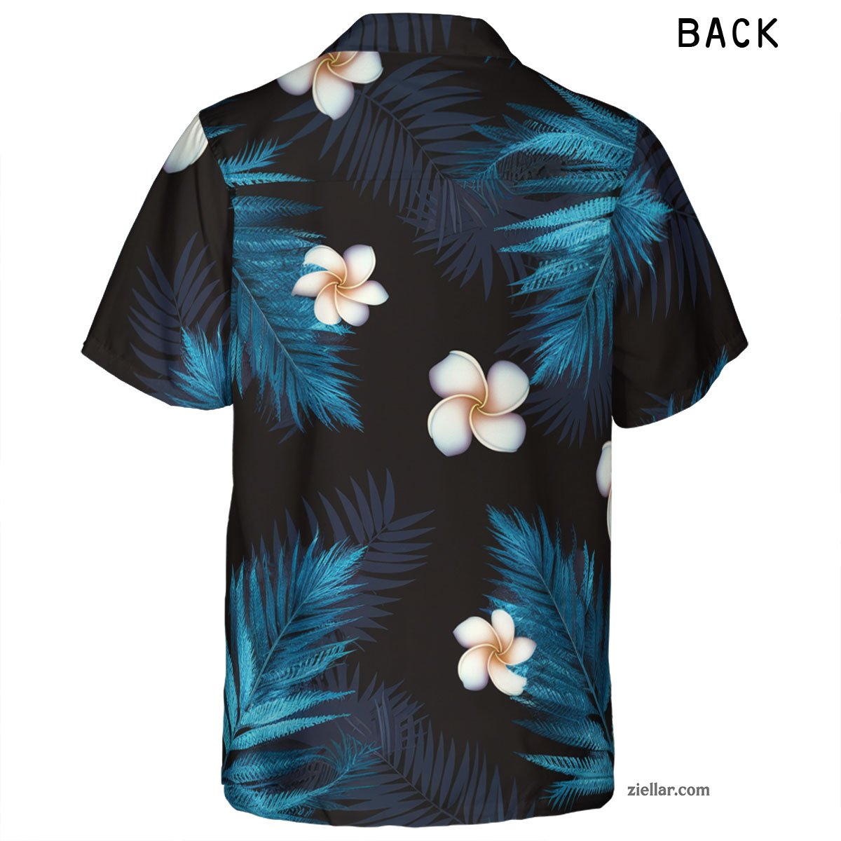 Tropical Night Floral Hawaiian Shirt Tee, Summer Beachwear for Men Women