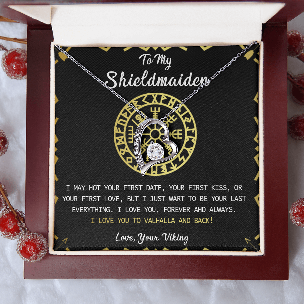 373C Shieldmaiden Viking Necklace Gift for Wife, Lagertha Inspired Pendant