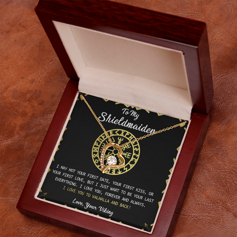 373C Shieldmaiden Viking Necklace Gift for Wife, Lagertha Inspired Pendant