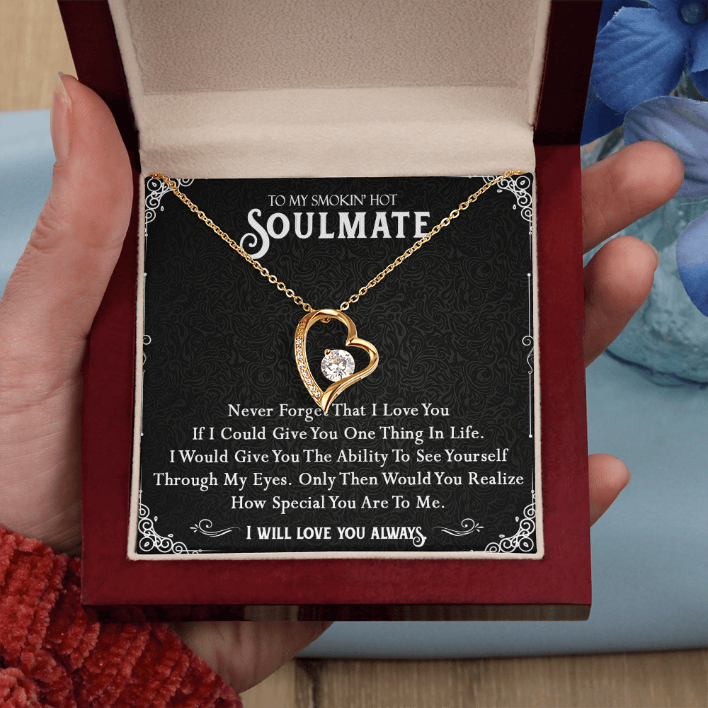 365C To My Smokin Hot Soulmate Necklace, Valentines Day Gift For Girlfriend Wife