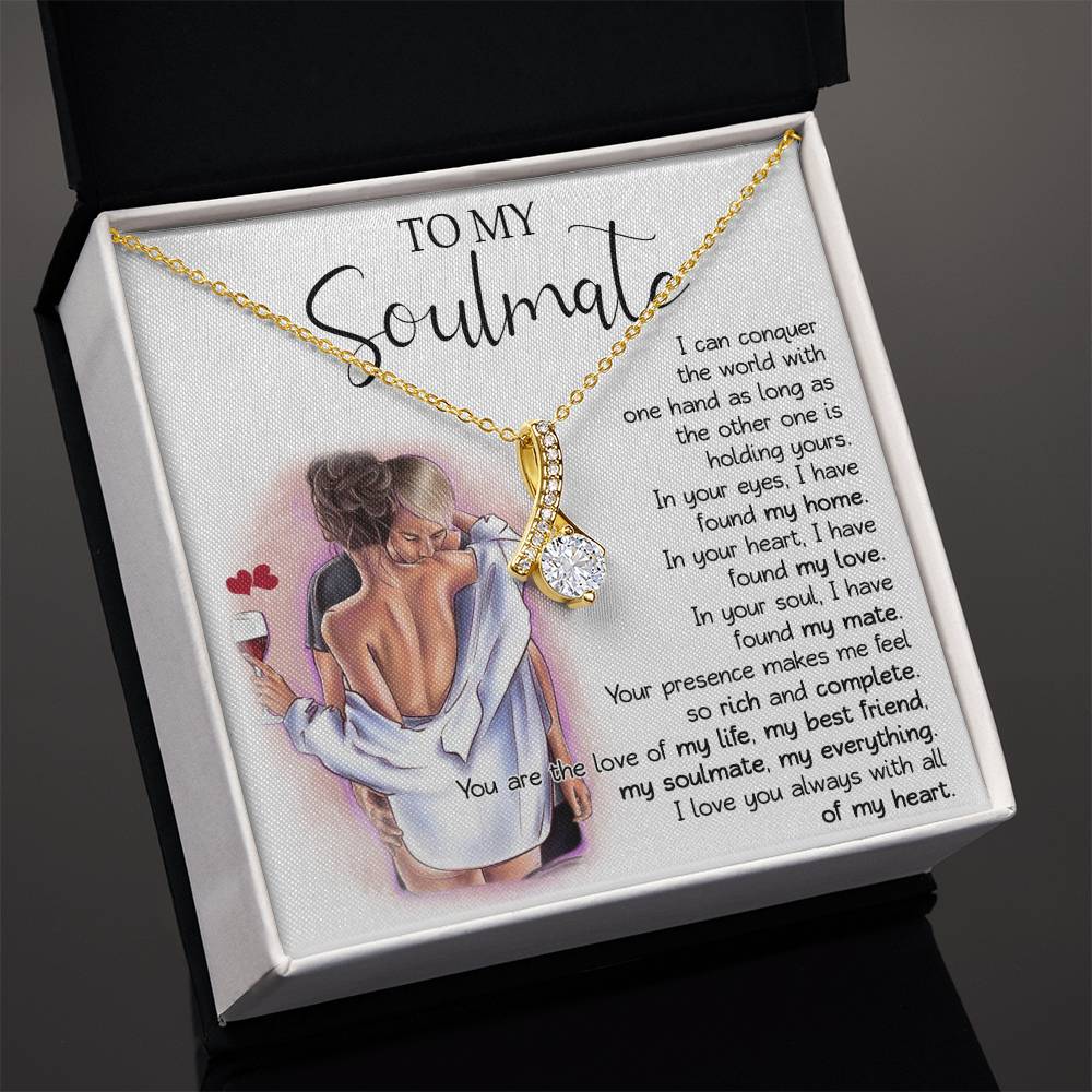 811B To My Soulmate Necklace Gift for Wife, Gift for Girlfriend, Gift for Soulmate