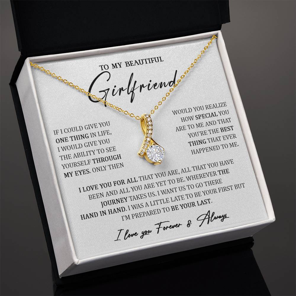 724B To My Girlfriend Necklace, Necklace Gift For your Girlfriend, Valentine Gifts