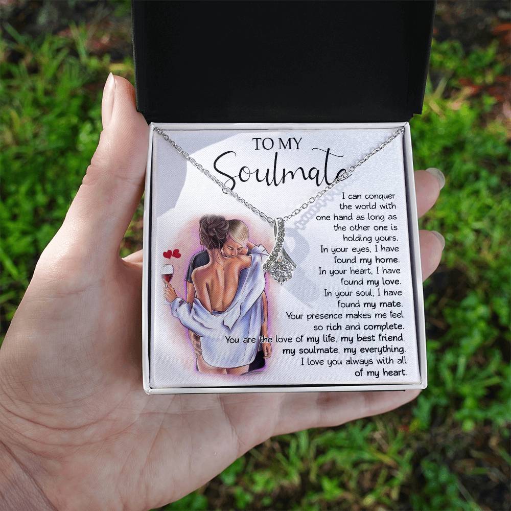811B To My Soulmate Necklace Gift for Wife, Gift for Girlfriend, Gift for Soulmate