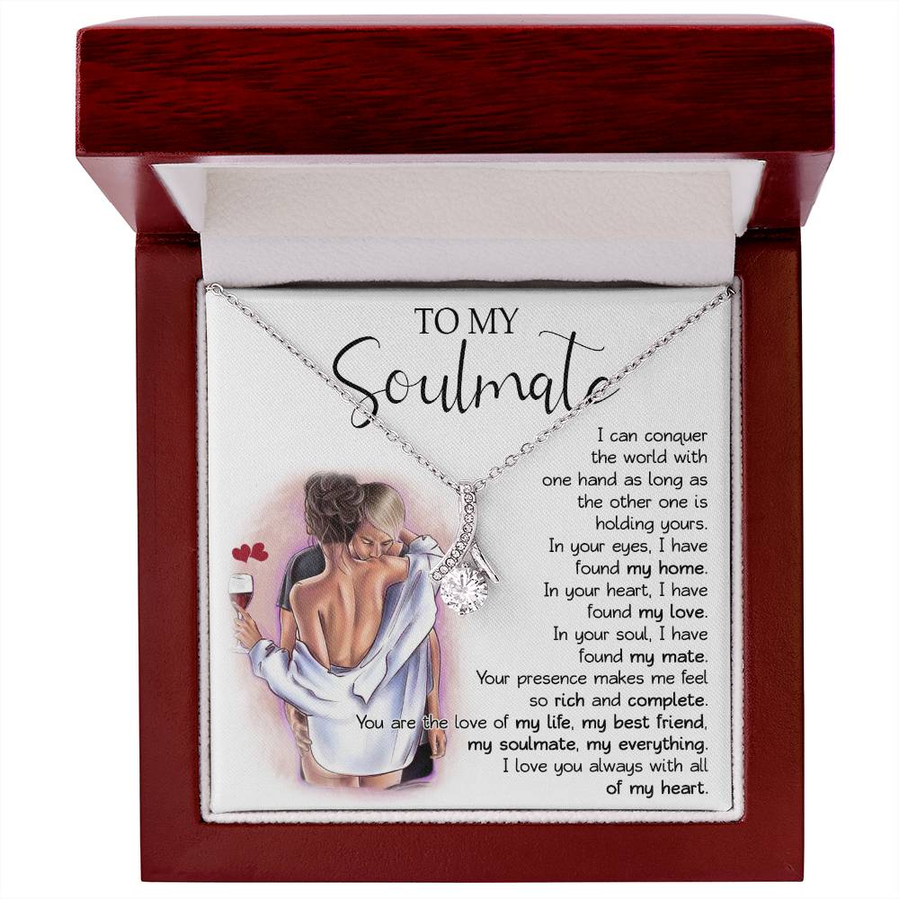 811B To My Soulmate Necklace Gift for Wife, Gift for Girlfriend, Gift for Soulmate