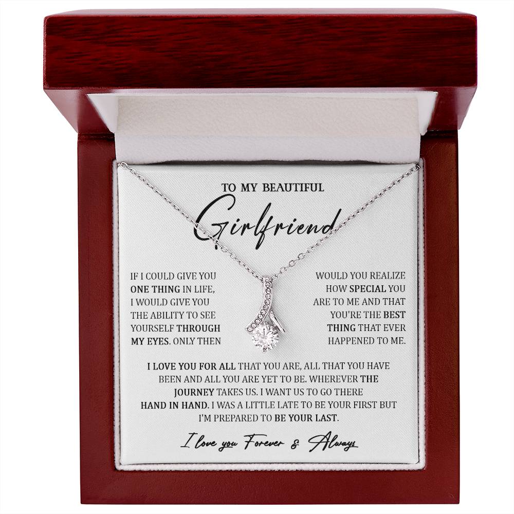 724B To My Girlfriend Necklace, Necklace Gift For your Girlfriend, Valentine Gifts