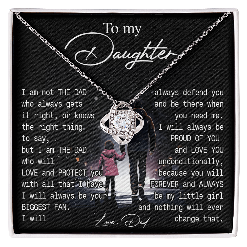 774A-To My Daughter Necklace Gift from Dad, You always be be little girl, Women Gift