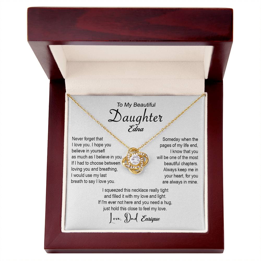 To my daughter Edna With love, Dad Enrique