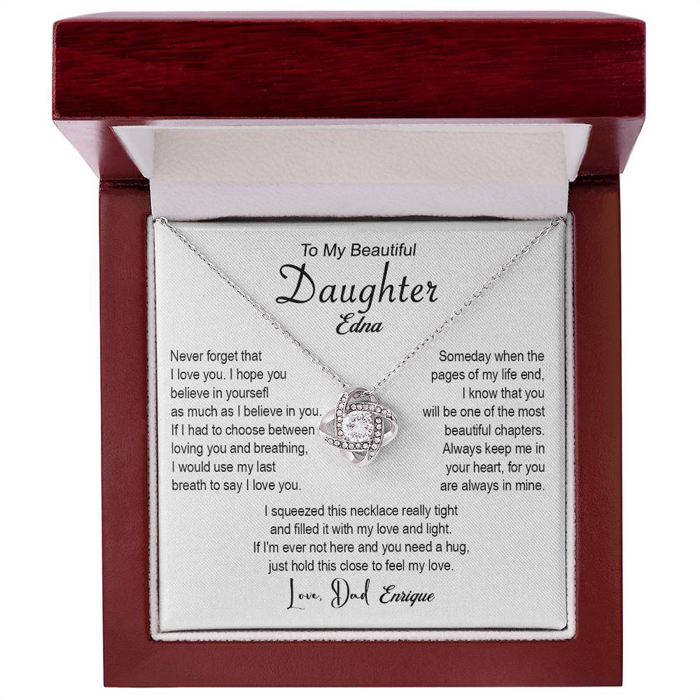 To my daughter Edna With love, Dad Enrique