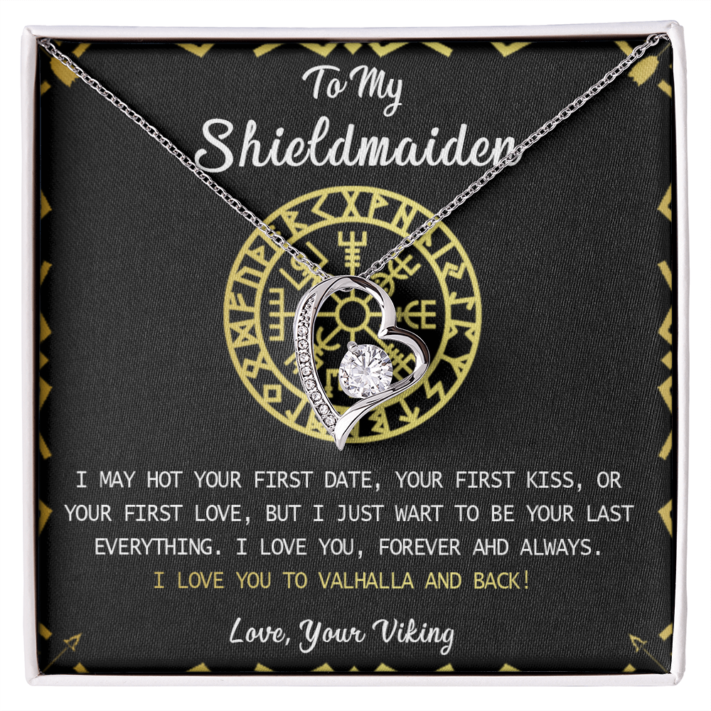 373C Shieldmaiden Viking Necklace Gift for Wife, Lagertha Inspired Pendant