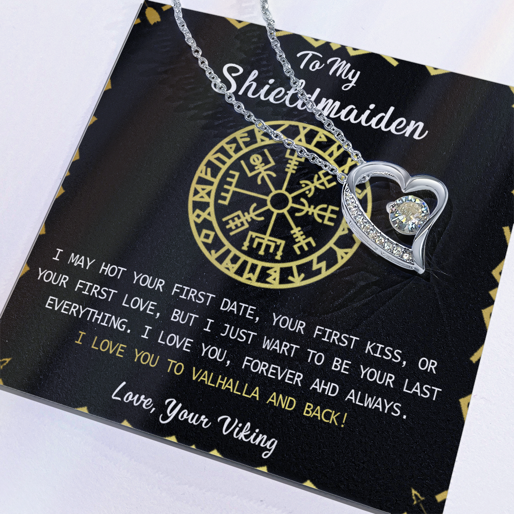 373C Shieldmaiden Viking Necklace Gift for Wife, Lagertha Inspired Pendant