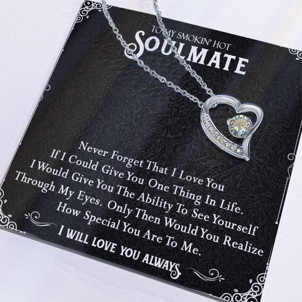 365C To My Smokin Hot Soulmate Necklace, Valentines Day Gift For Girlfriend Wife