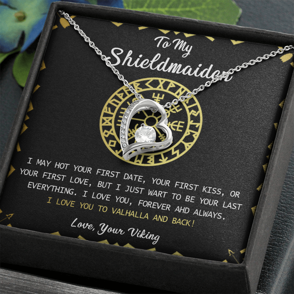 373C Shieldmaiden Viking Necklace Gift for Wife, Lagertha Inspired Pendant