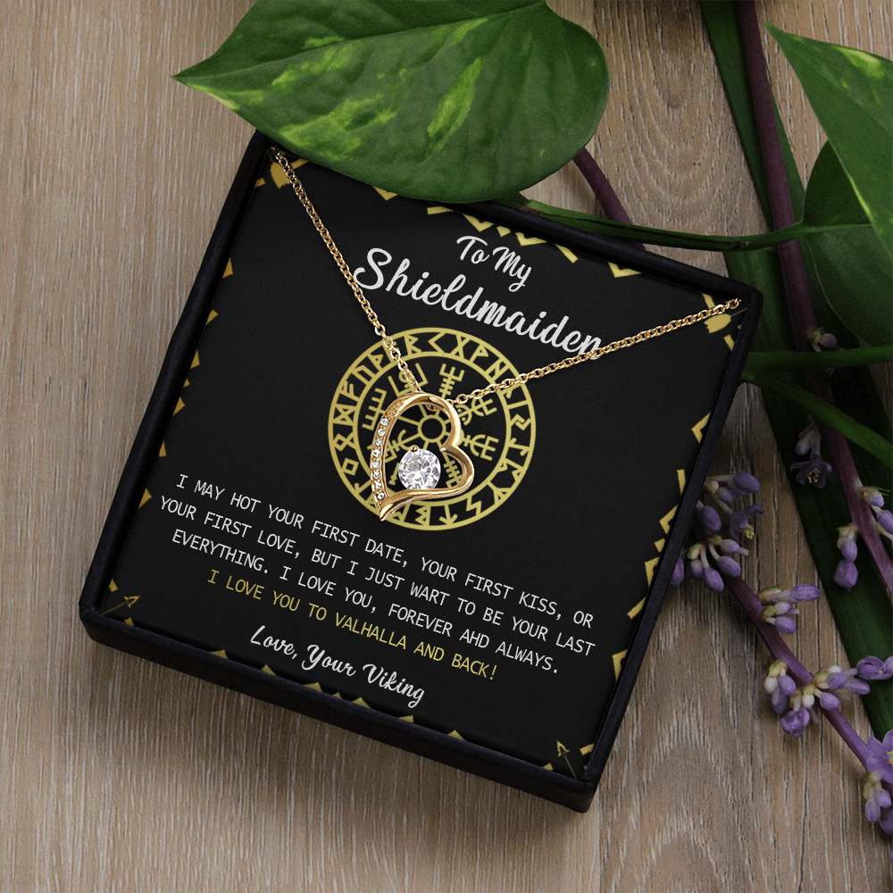373C Shieldmaiden Viking Necklace Gift for Wife, Lagertha Inspired Pendant