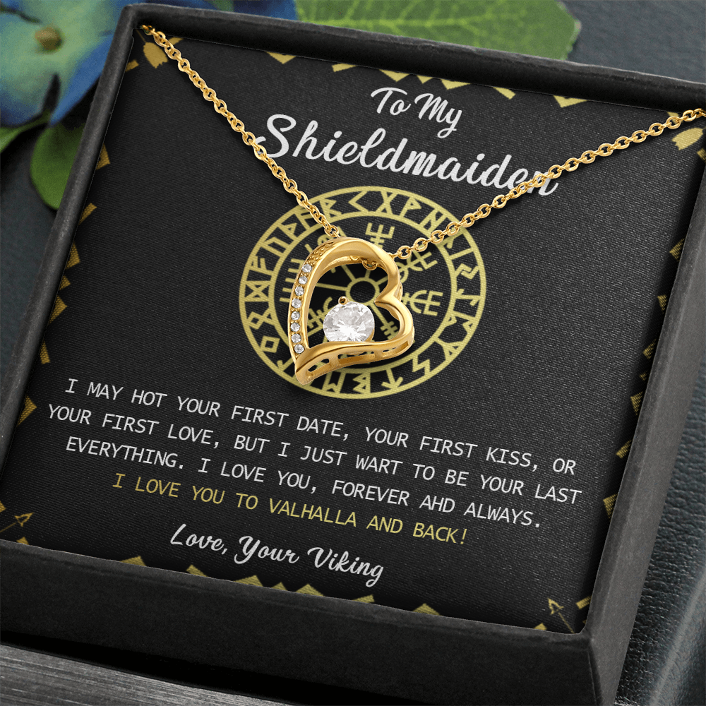 373C Shieldmaiden Viking Necklace Gift for Wife, Lagertha Inspired Pendant