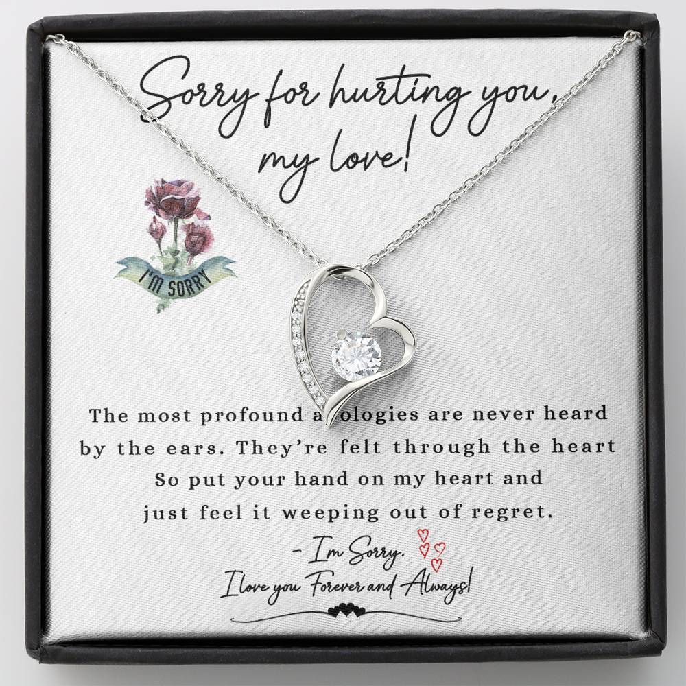 Forgiveness Necklace, I'm Sorry Gift For Her, Apology Gift For Her