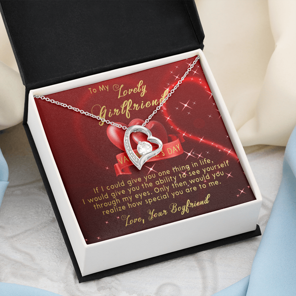 191C Necklace To my lovely Girlfriend, Women Girl Necklace, Valentine's Day Gift