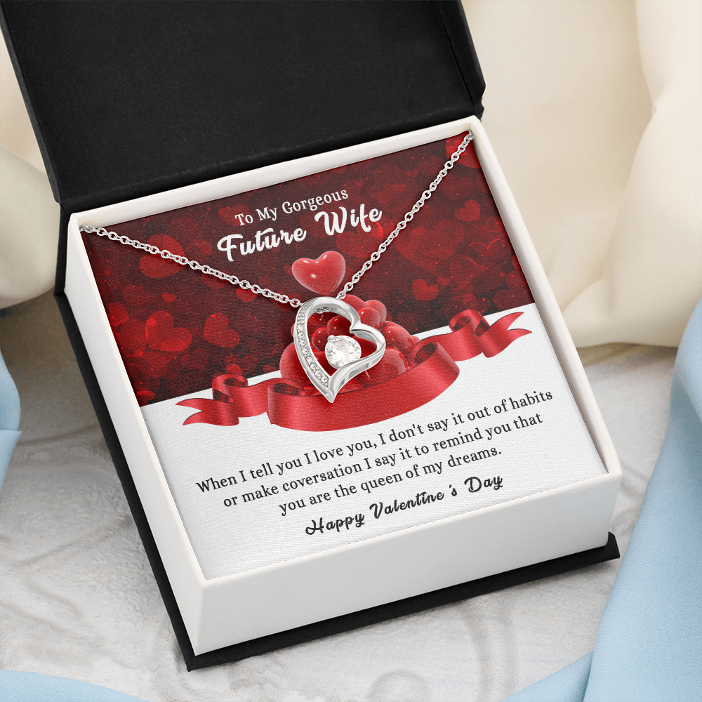 197C To my Gorgeous Future Wife Necklace, Happy Valentine's Day Gift, Women Necklace