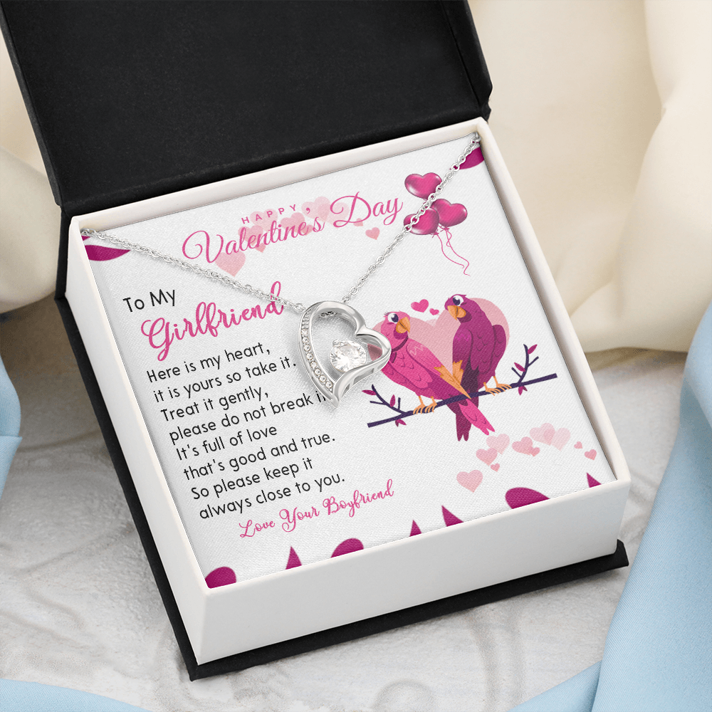 194C Necklace To my Wife, Happy Valentine's Day Gift, Couple Love Bird Women Necklace