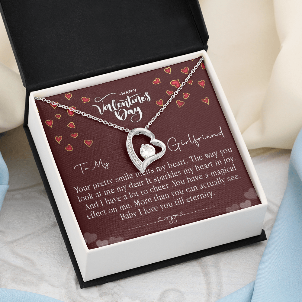 213C Love Necklace To my Girlfriend, Girlfriend Valentine Gift from Boyfriend