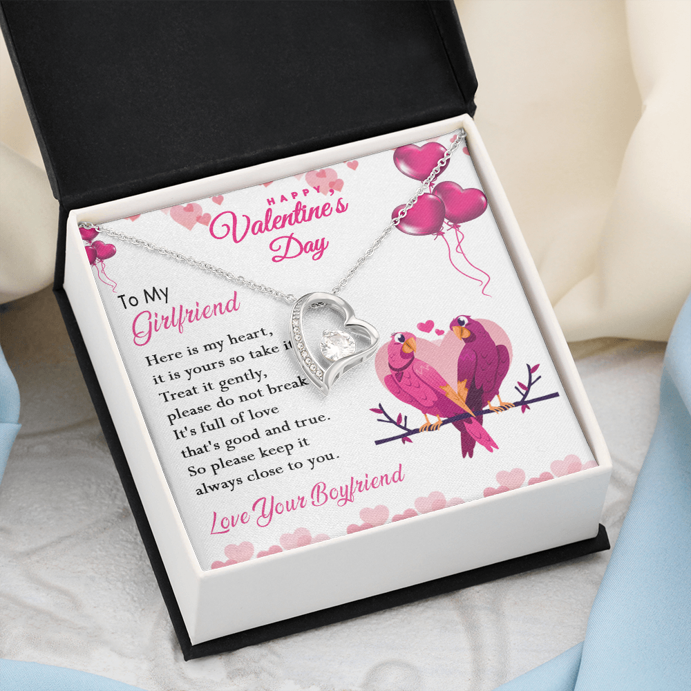 216C Happy Valentine's Day Gift, Necklace To my Girlfriend, Necklace Love Couple Bird
