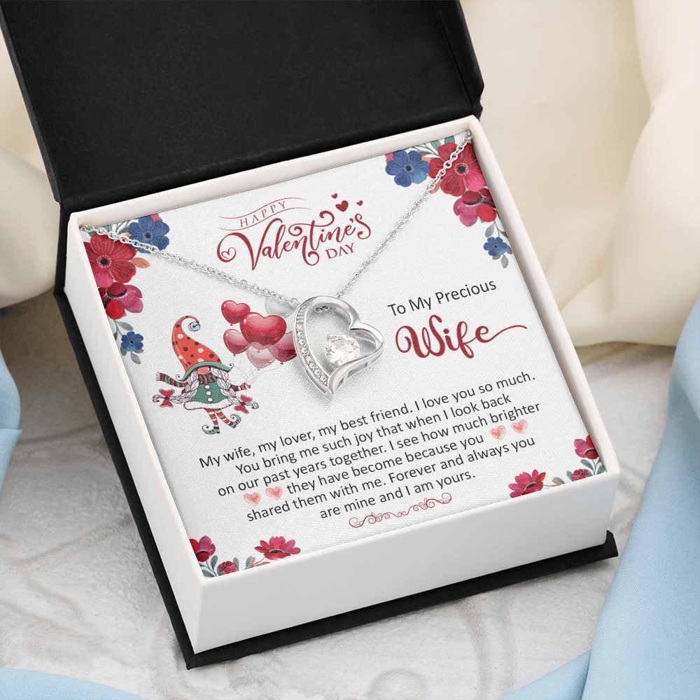 200C To my Precious Wife, Wife Necklace Valentine Gift, my Wife Necklace, I Love You