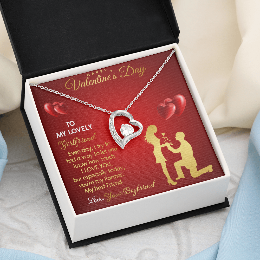 203C Necklace To my Lovely Girlfriend, You Are My Life, Happy Valentine's Day Gift