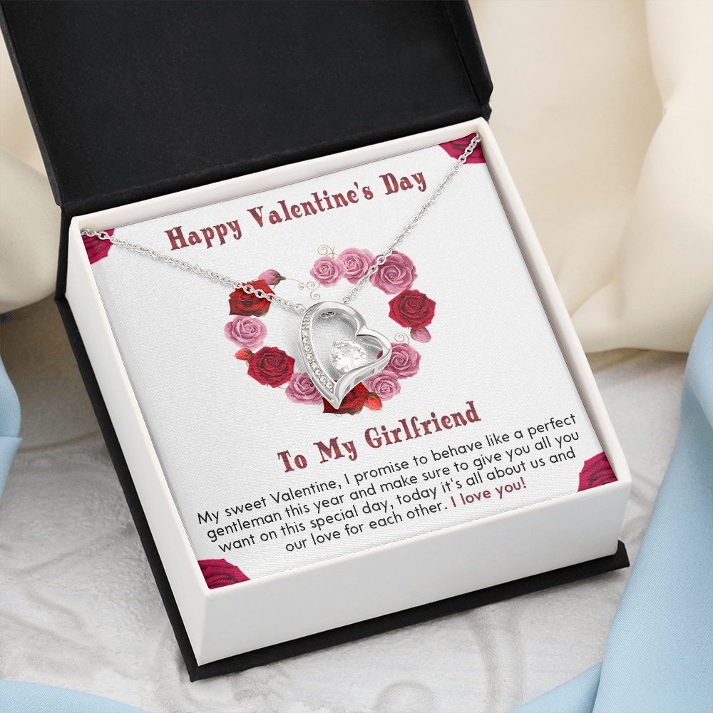 210C Necklace To my Girlfriend, I LOVE YOU Necklace, Happy Valentine's Day Gift