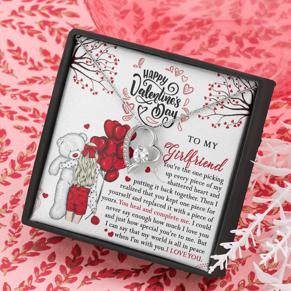 218C Valentine Gift To my Girlfriend Knot Necklace from Boyfriend, Cute Love Gift