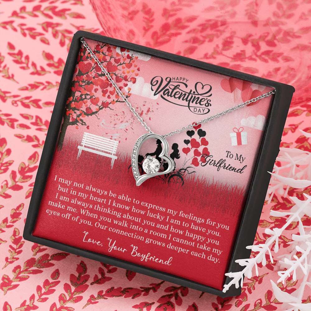205C Necklace to my Wife, I LOVE YOU Couple Gift from Husband, Happy Valentine's Day