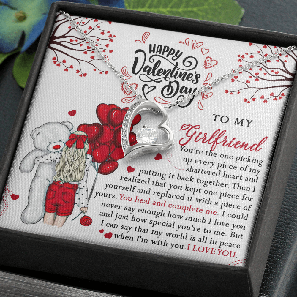 218C Valentine Gift To my Girlfriend Knot Necklace from Boyfriend, Cute Love Gift