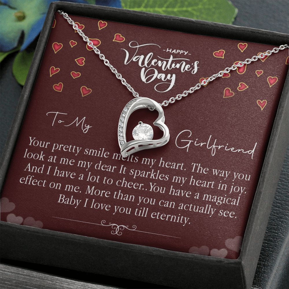 213C Love Necklace To my Girlfriend, Girlfriend Valentine Gift from Boyfriend