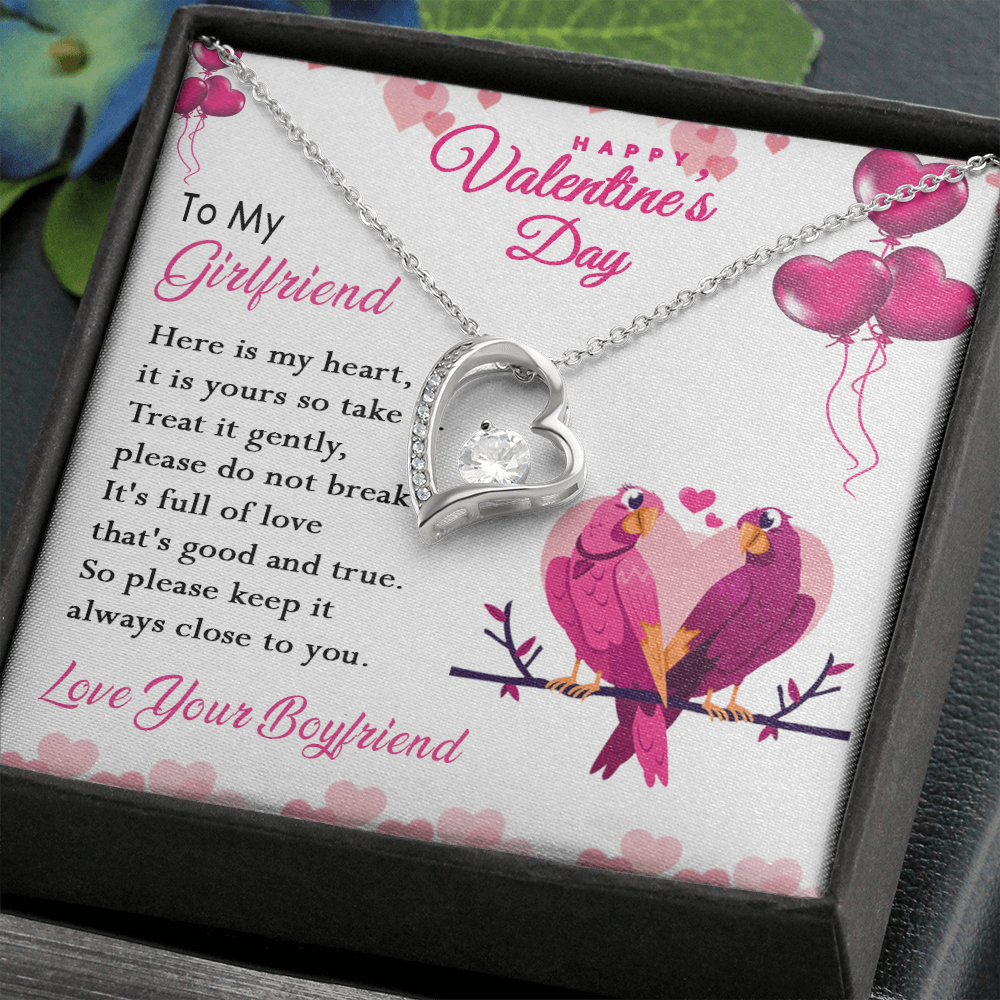 216C Happy Valentine's Day Gift, Necklace To my Girlfriend, Necklace Love Couple Bird