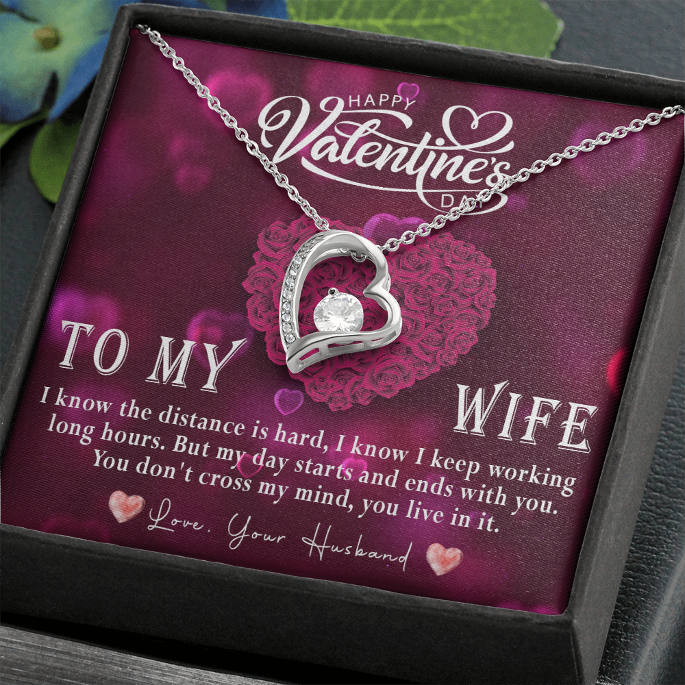 214C Love Necklace To my Wife, Necklace Love for Wife, from Husband, Valentine Gift