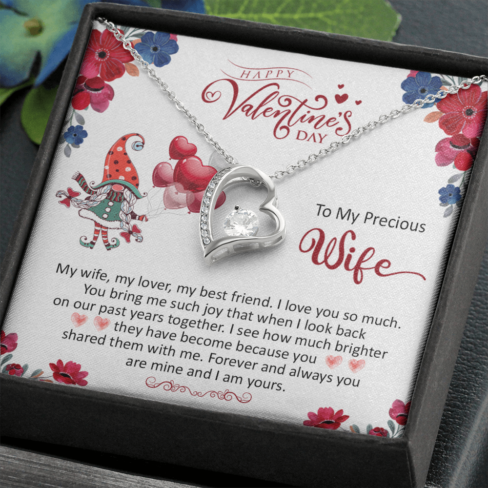 200C To my Precious Wife, Wife Necklace Valentine Gift, my Wife Necklace, I Love You